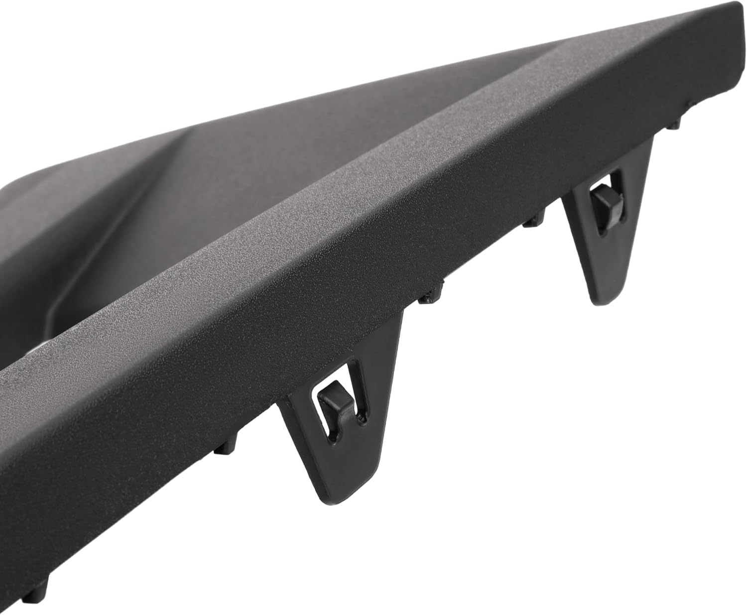 ALMULOO Headlight Bezel Right Compatible with 2015-2017 Ford F150 Front Lamp Cover Trim Plastic(PP) Painted Matte Black Replacement for FL3Z17C754AA FL3Z17C754BPTM