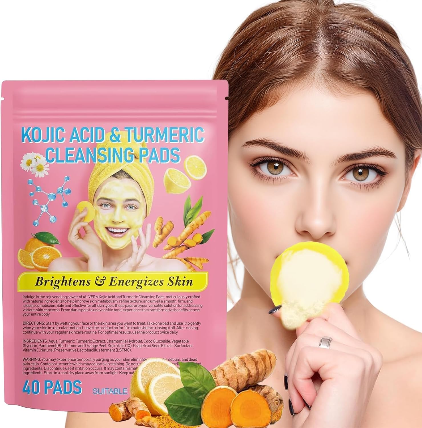 40 Pièces Tampons Exfoliants au Curcuma et Acide Kojique : Avis Complet sur leur Efficacité pour Éclaircir et Unifier le Teint, Hydratation Optimale pour Visage et Corps. 40 Pièces Tampons Exfoliants au Curcuma et Acide Kojique : Avis Complet sur leur Efficacité pour Éclaircir et Unifier le Teint, Hydratation Optimale pour Visage et Corps.