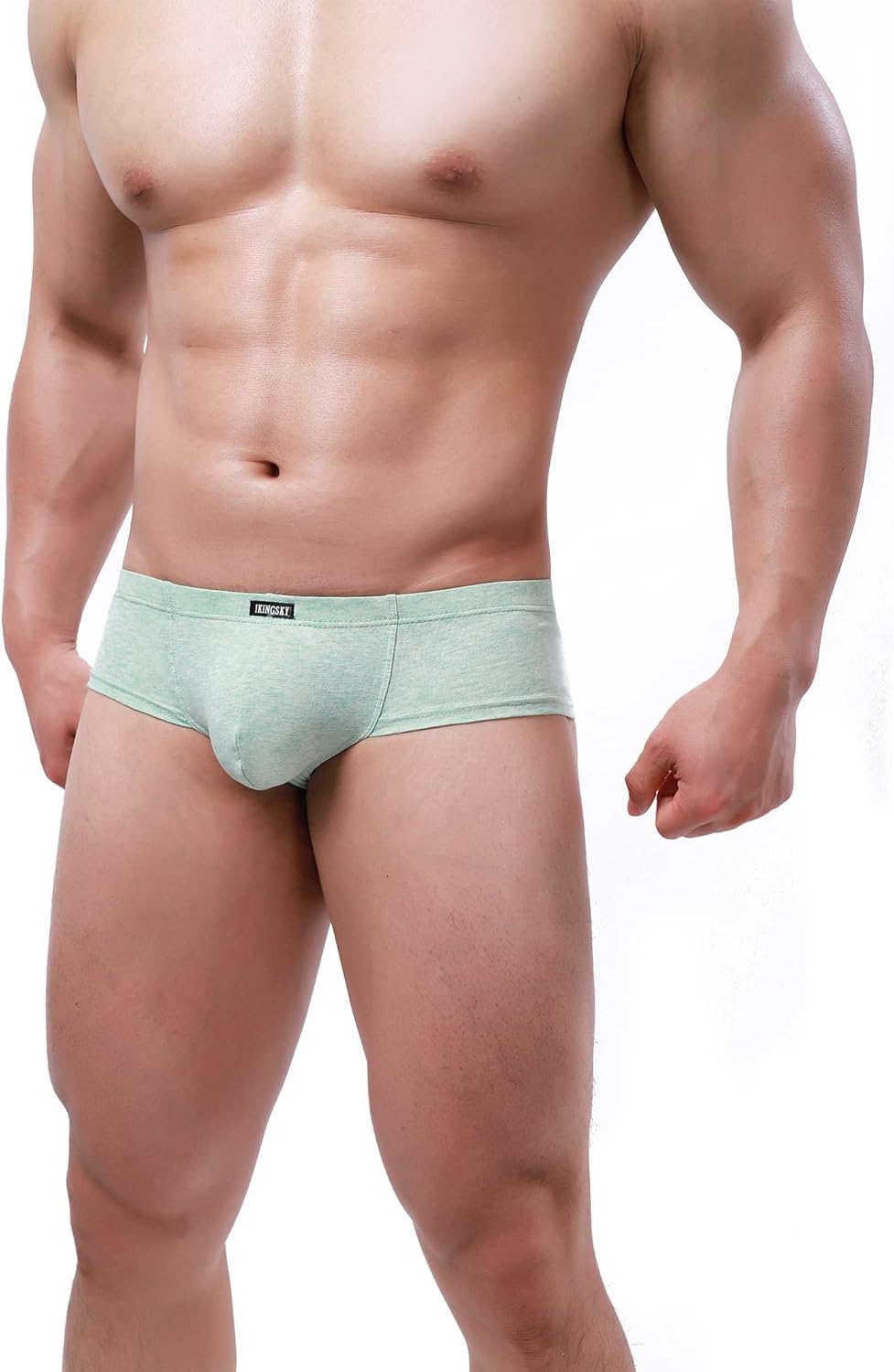 iKingsky Men's Cotton Cheeky Boxer Briefs Sexy Brazilian Back Mens Underwear Low Rise Mini Cheek Thong Soft Under Panties - Image 3