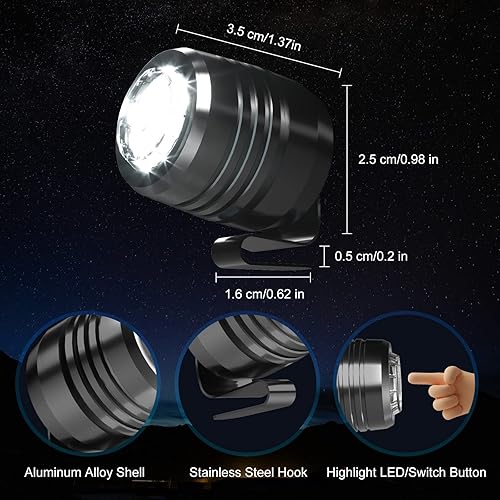 Miniatura 3 de AUKSKY 2 faros originales para Crocs, luz de cocodrilo ajustable para zapatos, accesorios de linternas para Crocs para niños y adultos, zuecos de