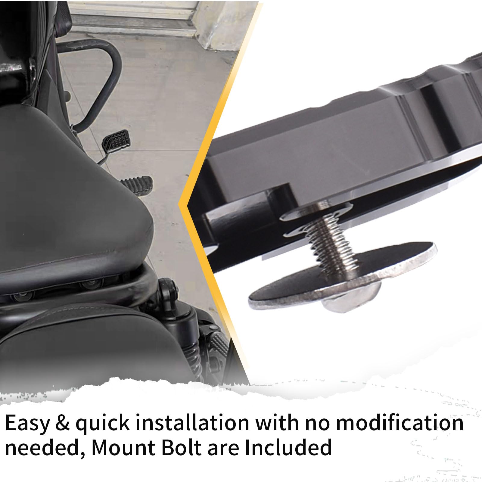 SHINKXMT Motorrad Fußrasten Für Honda Rebel CMX500 CMX300 - Breite Aluminium Pegs 2017-2025