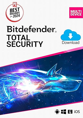Bitdefender Seguridad total 10 dispositivos Suscripción de 2 años PCMAC Código de activación por correo electrónico