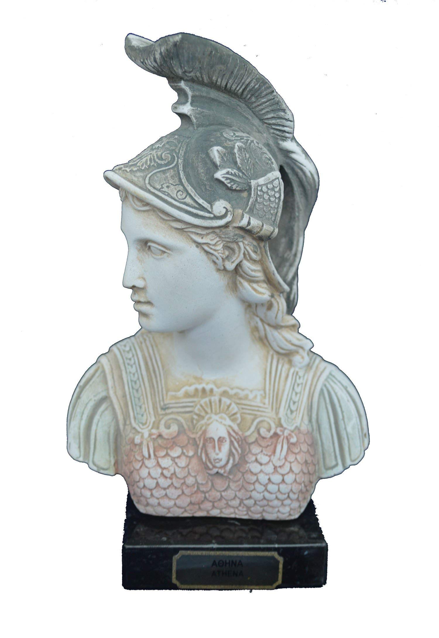 Talos Artifacts Multicolor Goddess Athena Sculpture Bust Quality Artifact - Strategy Wisdom