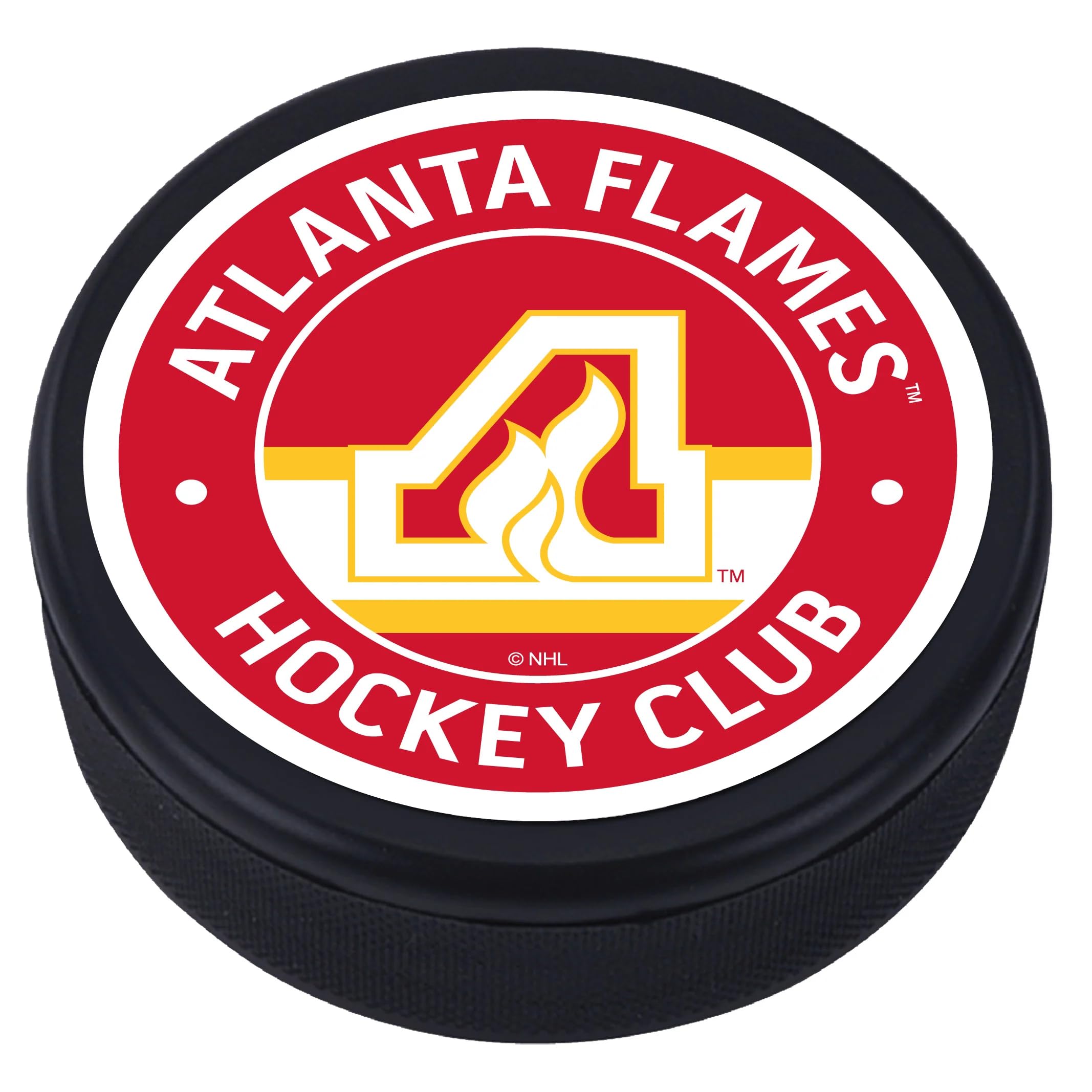 Sports Decor Atlanta Flames Vintage Stripe Puck