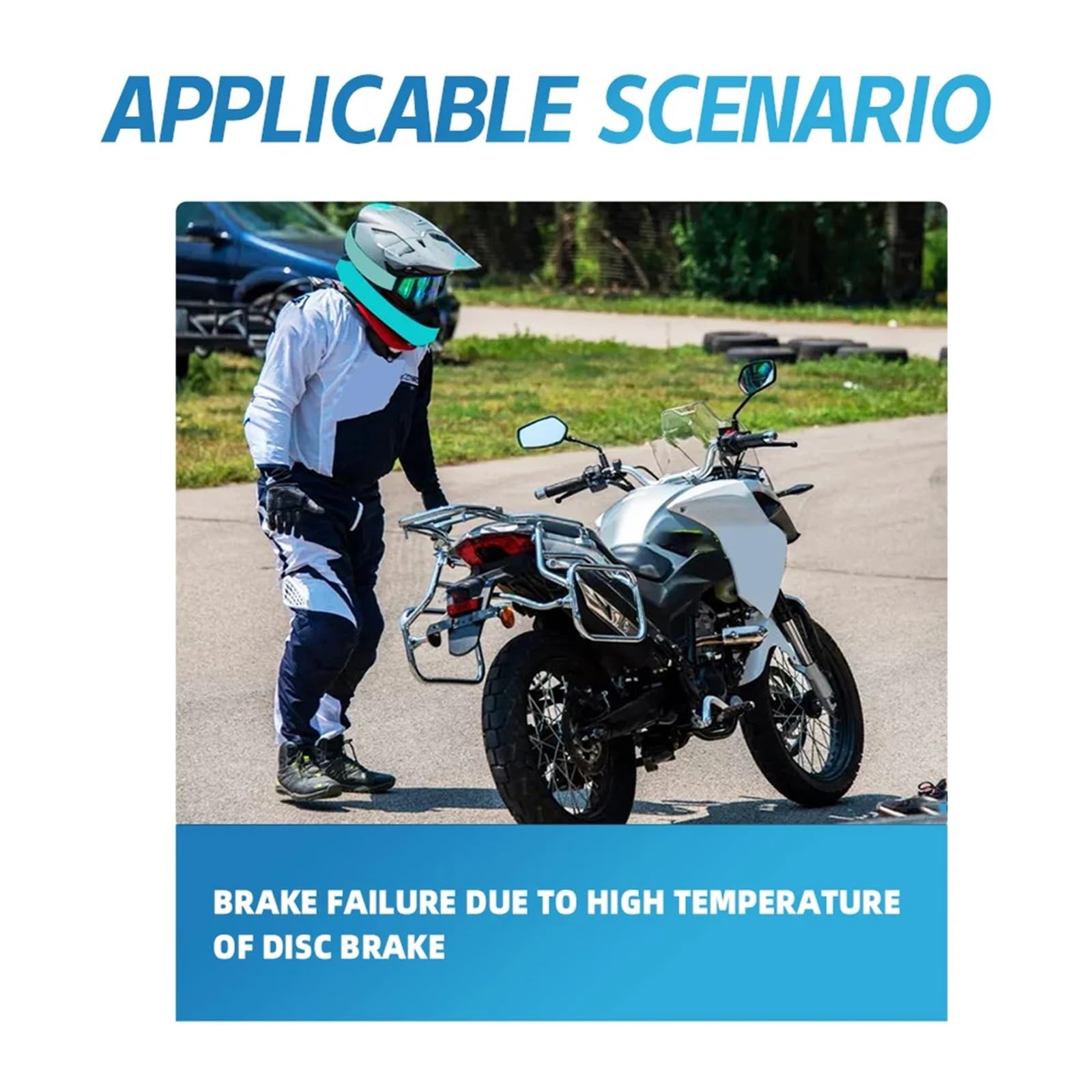 Refrigeración de Pinza de Freno Kit de Enfriador de Pinza de Freno para conductos de Aire de refrigeración de Disco Delantero de Motocicleta para Suzuki GSXR 1000 GSX-R 1000R(B 1 Set)