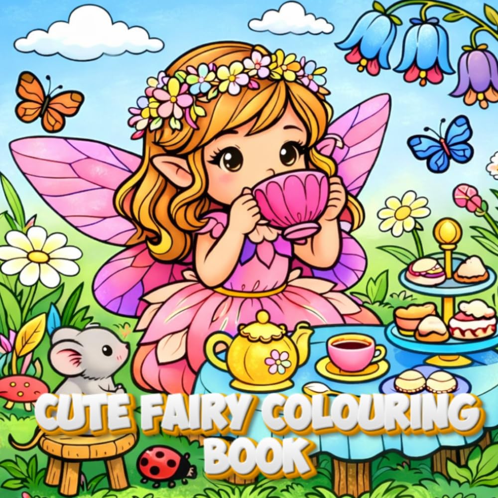 Cute Fairy: Colouring Book