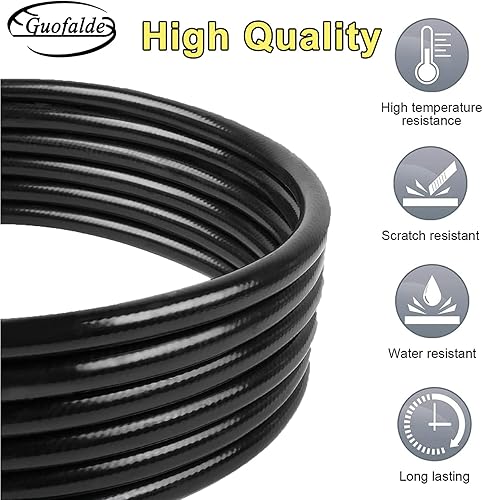 Miniatura 7 de GUOFALDE Manguera de extensión de propano de conexión rápida de 12 pies, extensión de propano de baja presión con válvula de cierre de 14 pulgadas,