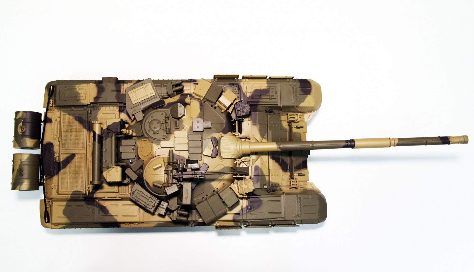 Char RC T-90 Amewi 1:16 Advanced Line – Engrenages Métal, Tir IR/BB, Fumée, Réplique Fidèle