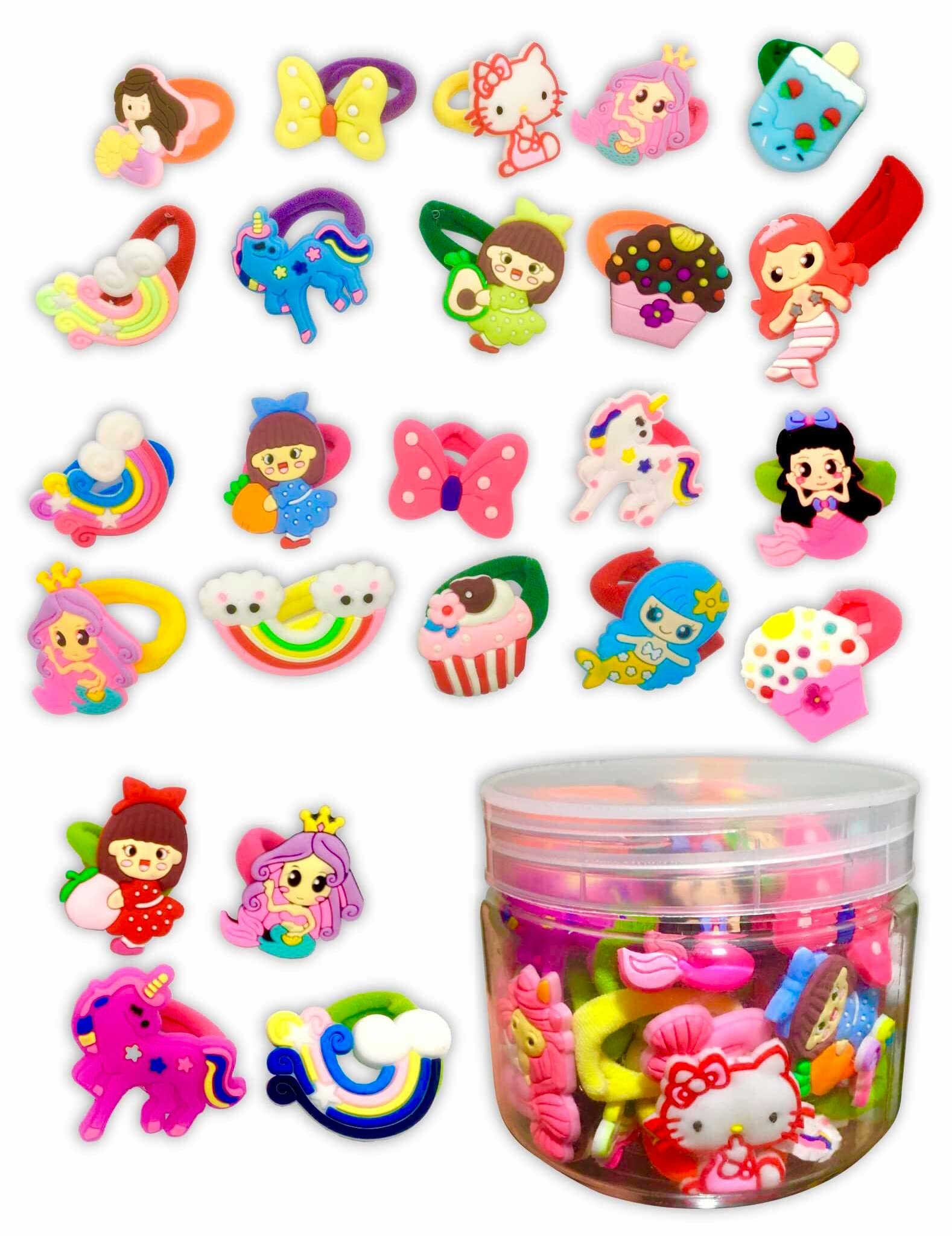 Quarya Hair Bands with Cartoon Characters Stickers Fancy Design Elastic Rubber Bands for Kids, Baby Girls and Toddlers (Pack of 36) - Multicolor (B09Q2YV3ZK) Amazon Price History, Amazon Price Tracker