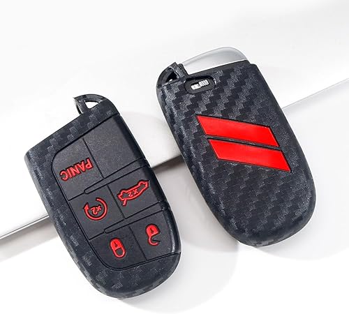 Miniatura 10 de Funda para llavero para Dodge Accessories de 5 botones para Dodge Charger Challenger Dart Durango Journey de repuesto de control remoto de 3, 4, 5