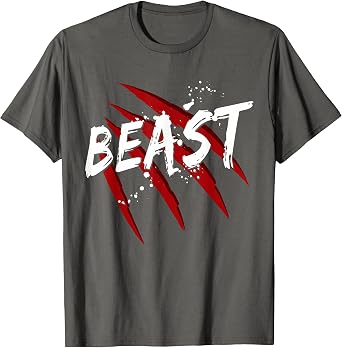 Gym Workout Training Beast Fitness Weight Loss Exercise T-Shirt