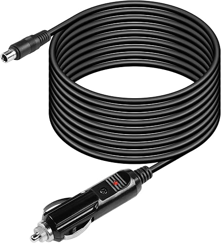 CERRXIAN Cable de alimentación DC8020 de 4.9 pies, 12 V24 V, enchufe macho a CC 0.315 in x 0.079 in, cable adaptador de fuente de alimentación con