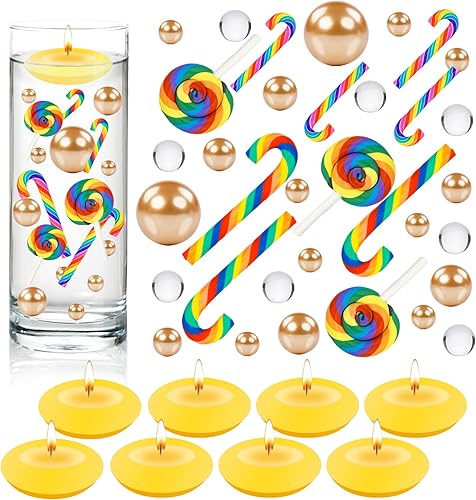 4114 piezas de perlas de relleno de jarrón de Navidad, cuentas de gel de agua transparente, jarrón de perlas de relleno de perlas flotantes para