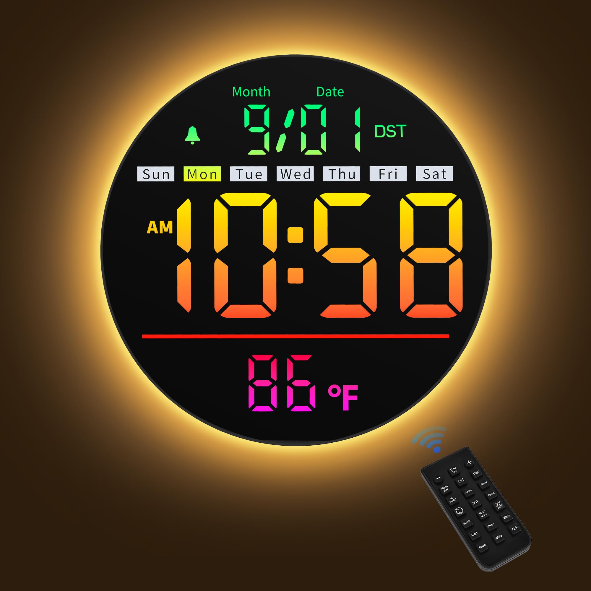 Maxstar Led Digital Wall Clock