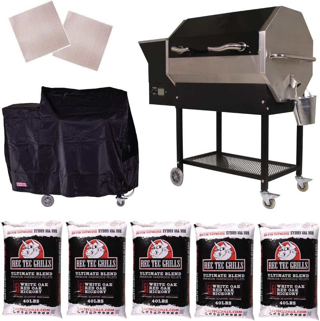 RT-590 | WiFi Enabled | Wood Pellet Grill | Built in Meat Probes | Stainless Steel | 30lb Hopper | 4 Year Warranty | Hotflash Ceramic Ignition System