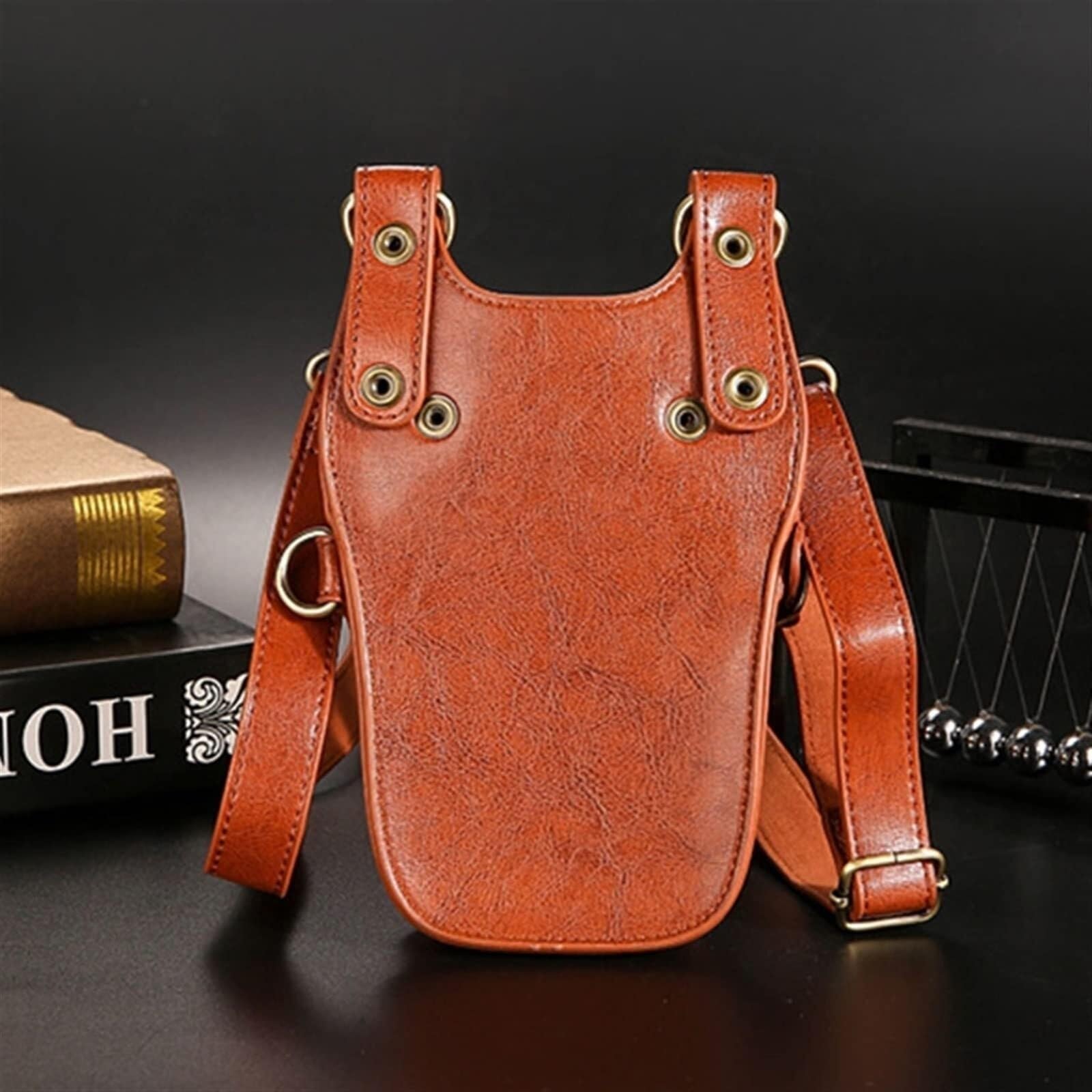 Friseurtasche Gürtel Profi Friseur Scherenkoffer Aus PU-Leder Friseur Werkzeugtasche Haarstylist Hüfttasche Kamm Clip Bürste Große Kapazität Lagerungstasche Scherenbeutel Haarschneidetasche(Stil 2)