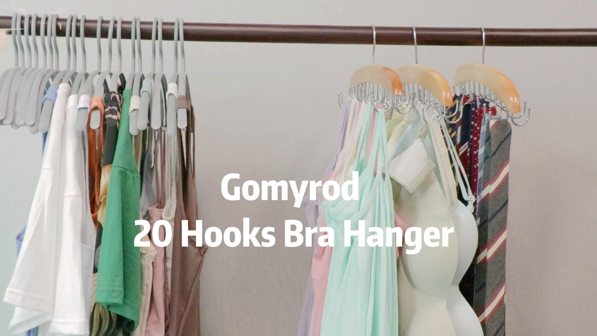 Cintres De Soutien-gorge Pour Débardeur Avec 24 Crochets Pliables Rotatifs A 360 Organisateur De Placard Pour Debardeurs Et Soutiens Gorge 90109550