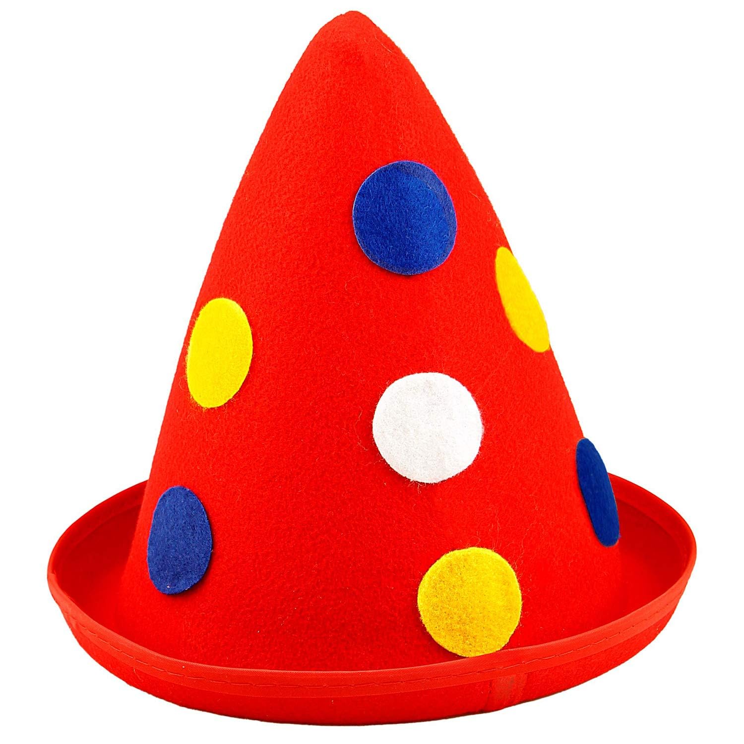 Widmann Hat Clown Hat with Dots, Headpiece, Carnival, Halloween