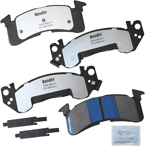 Miniatura 233 de Bendix Fleet Metlok MKD1770FM Pastillas de freno delanteras semimetálicas para Ford Expedition 2017-2010, F-150 2017-2010, Lobo 2020-2009, Lincoln