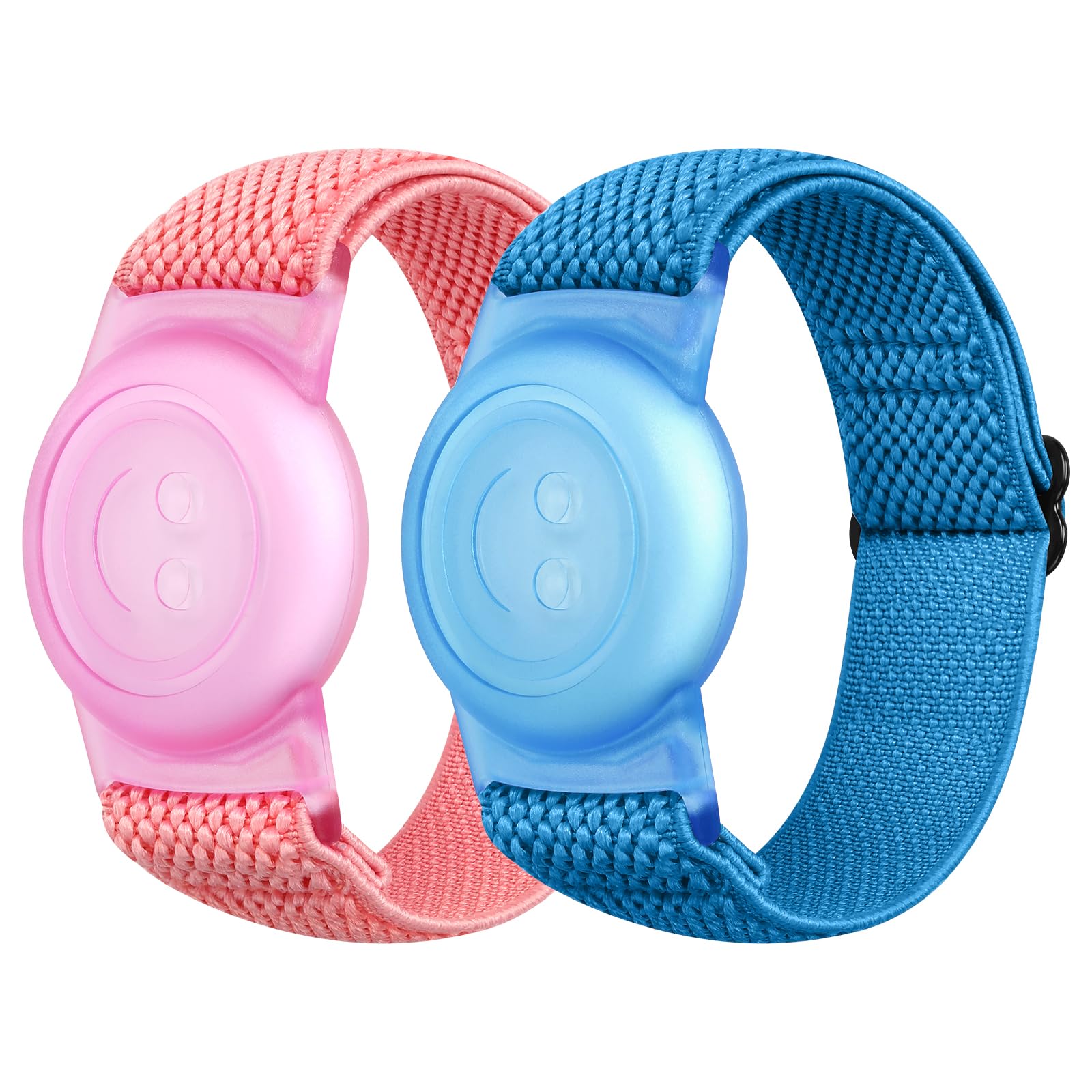 Pulseras Elásticas AirTag Compatibles, Correa Ajustable Antipérdida para Rastreador GPS