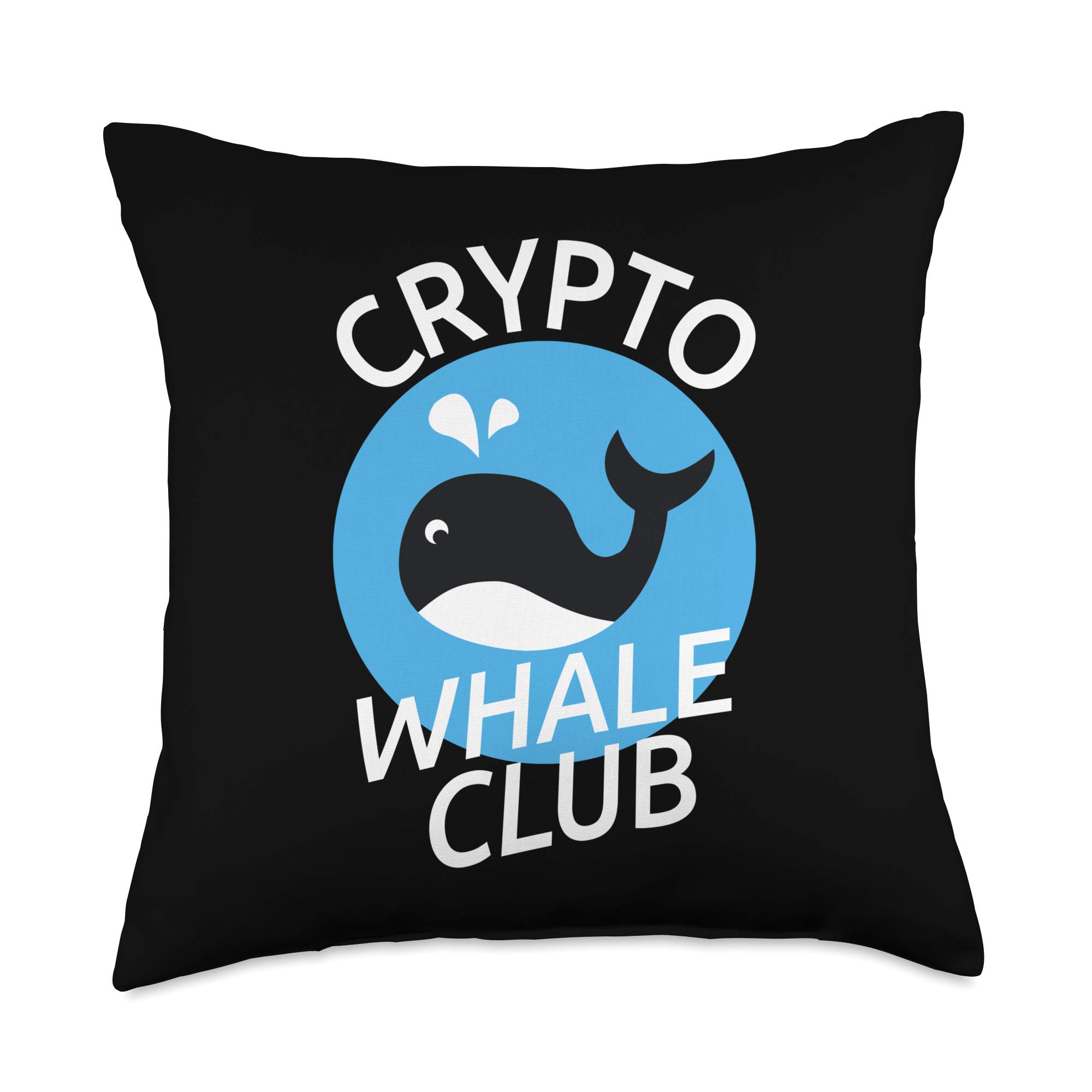 Amazon.com: Crypto Whale Club Cryptocurrency Digital Investor Bitcoin Throw  Pillow : Home & Kitchen