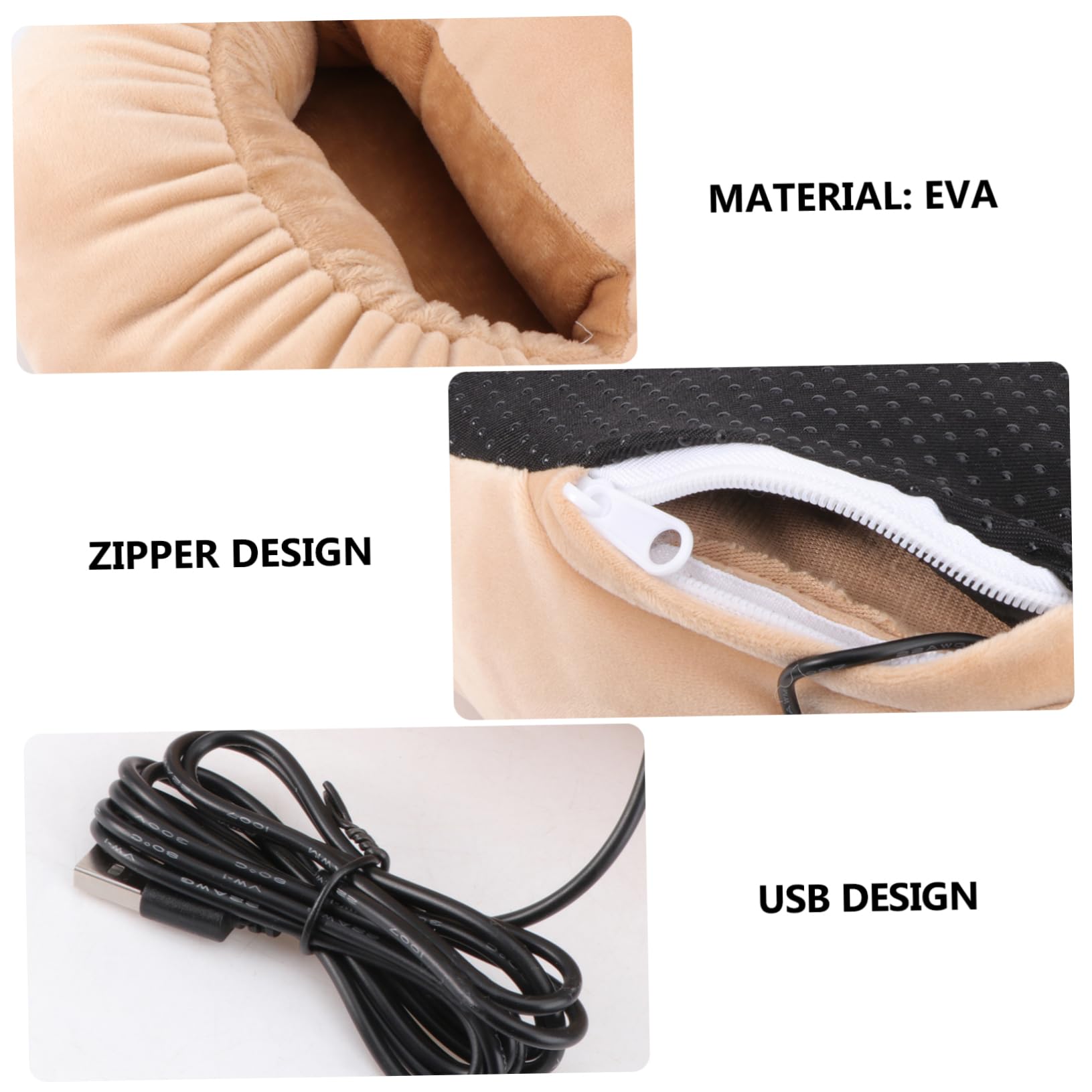 OATIPHO Powered Heating Shoes Electric Heated Foot Warmers Heated Electric Foot Warmer Heating Pad for Cold Feet