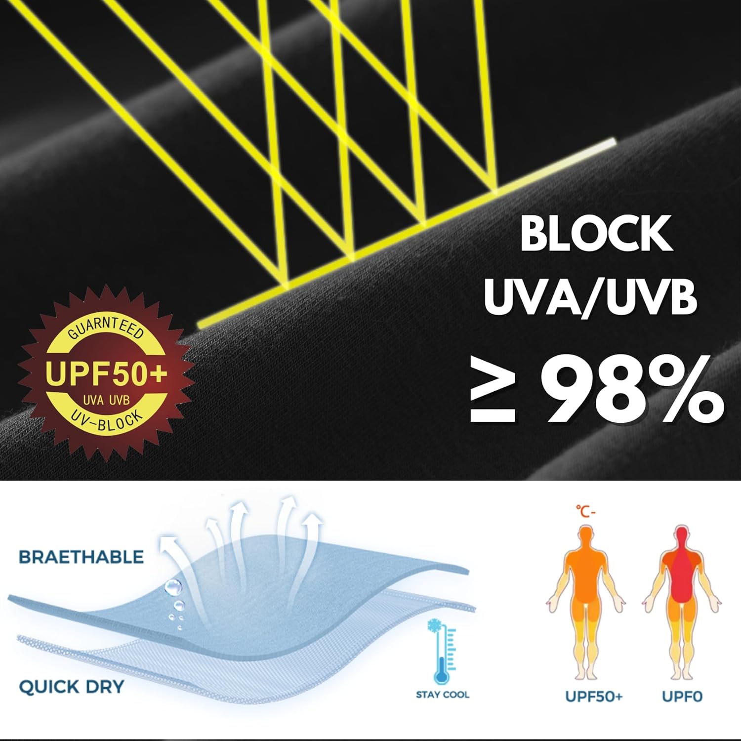 Willit Women's Long Sleeve Cotton Swim Cover Up UPF 50+ SPF Dress Hooded with Pockets Sun Protection Beach Coverup - Image 4