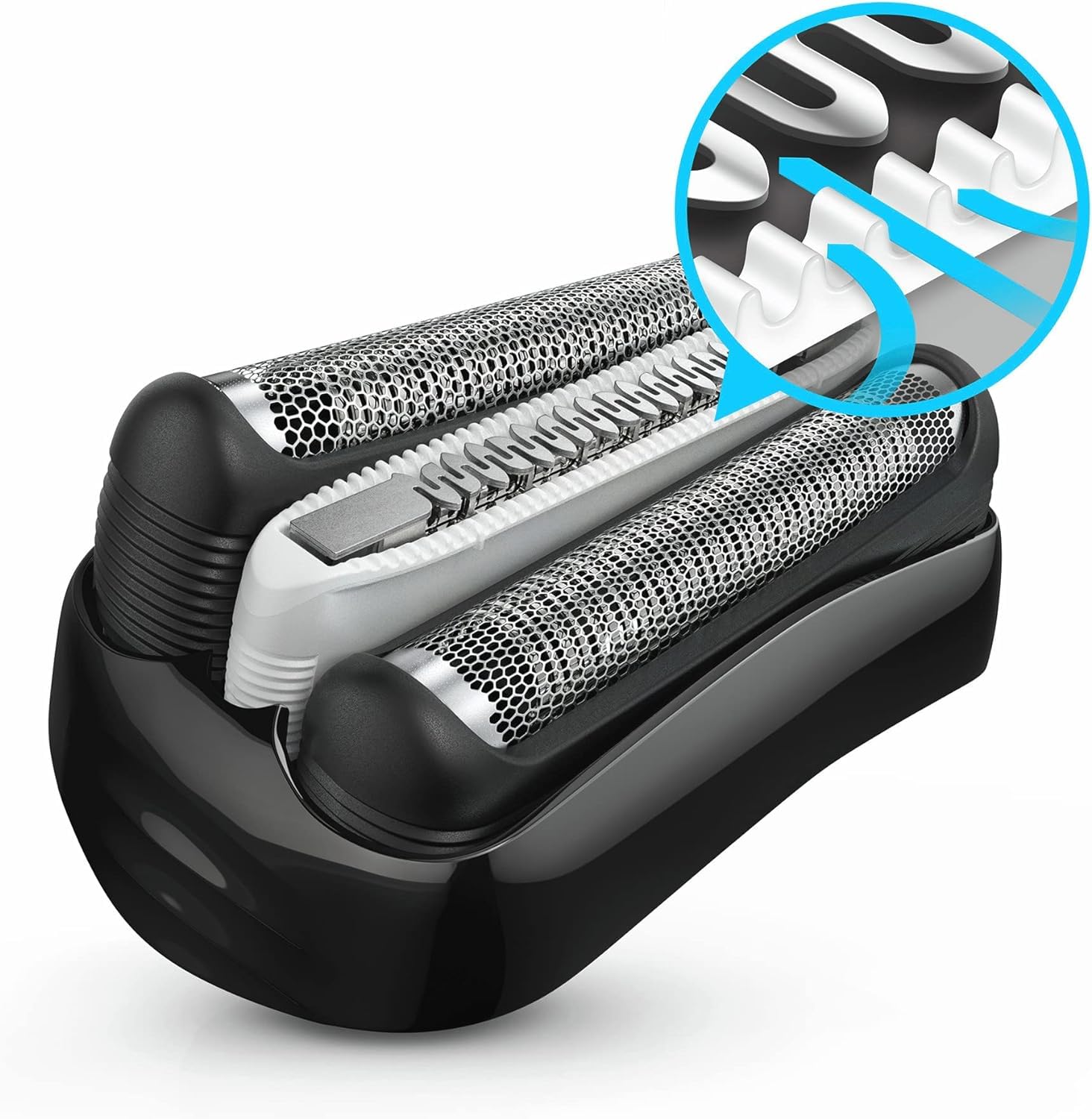 Braun Series 3 ProSkin Elektrorasierer, Trimmer, Rasierer Herren Elektrisch, mit Reise-Etui, Geschenk Mann, Wet&Dry, Made in Germany, 3045s, schwarz/blau