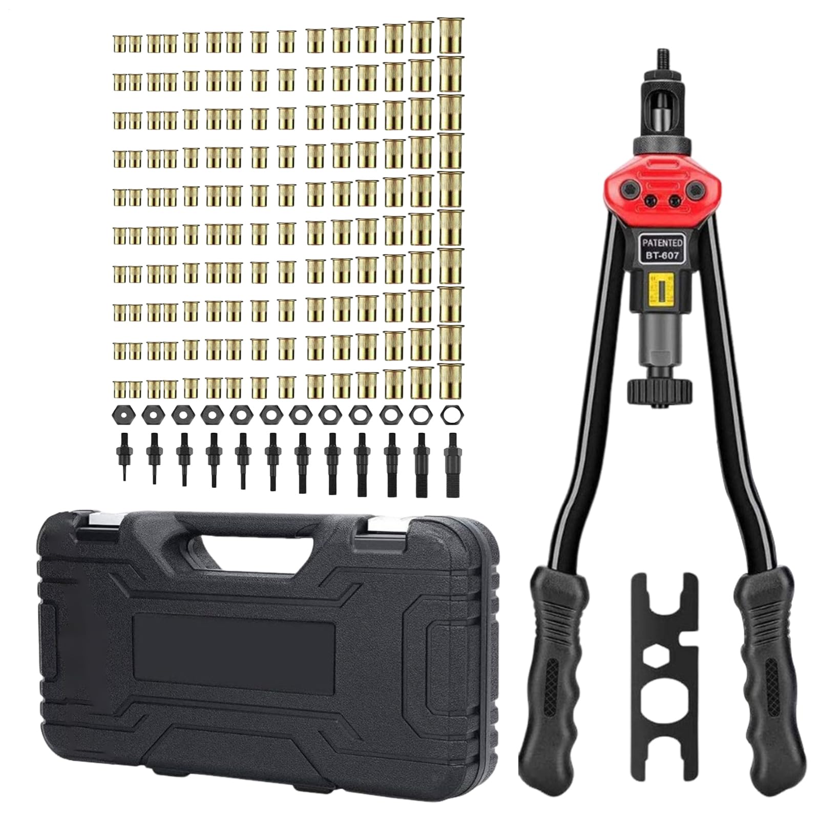Juego De Herramientas Para Tuercas Remachables Juego De Remachadora Manual | Surtido 10 Métrico De Insertos Para Construcción Fabricación Reparación Automotriz Maquinaria