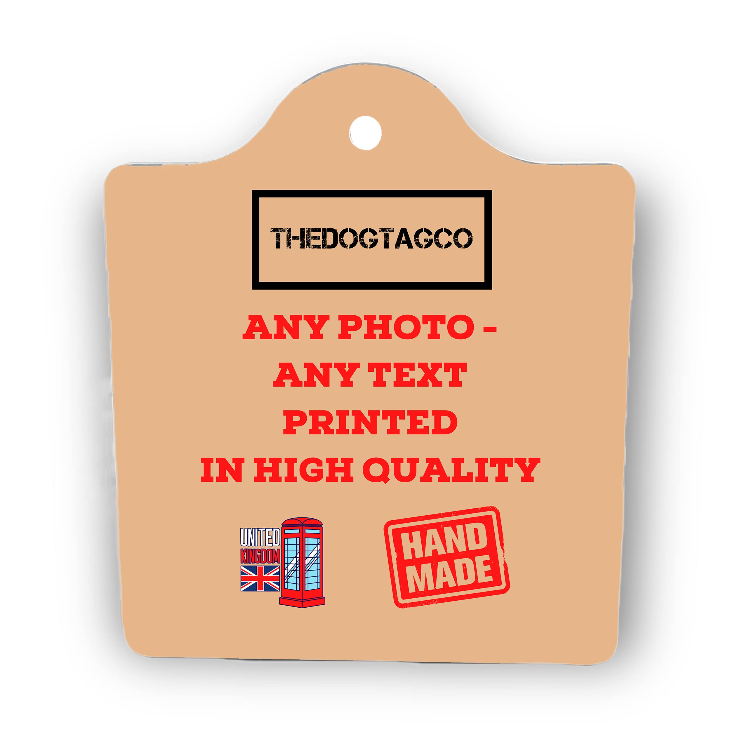 Thedogtagco Multicolor Personalised Ceramic Trivet, Cork Backed, Heat Resistant Pot Holder, Non-Skid Table Mats, Heat Insulation Hot Pot Pad, Trivet Mat, Mug Cork Mat, Cork Holder, Bowl Coasters