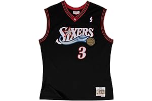 Mitchell & Ness Men's Allen Iverson Philadelphia 76ers Jersey Black