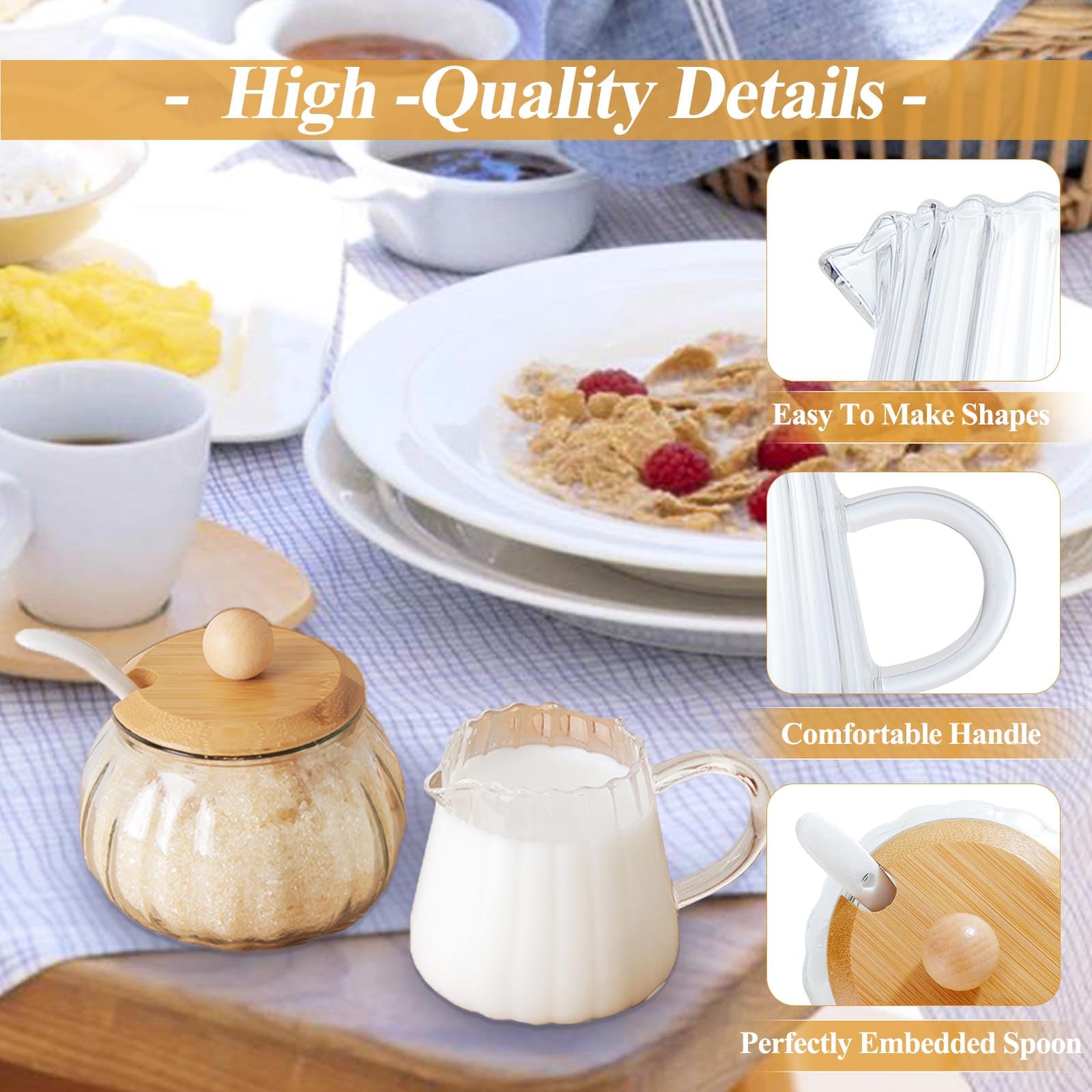 Sugar Bowl And Creamer Set Ceramic Sugar Creamer Set Gold Trim