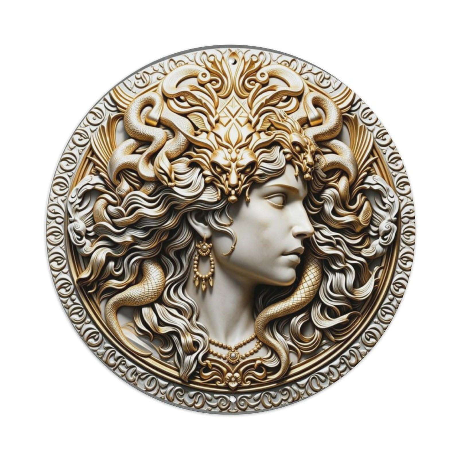 Norse Goddess Freya 3D Viking Mythology Metal Tin Sign Plaque