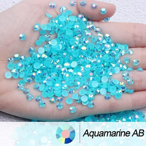 Miniatura 5 de 10000 unidades de diamantes de imitación de resina amarilla cristal de 039 a 039 pulgadas con parte inferior plateada diamantes de imitación