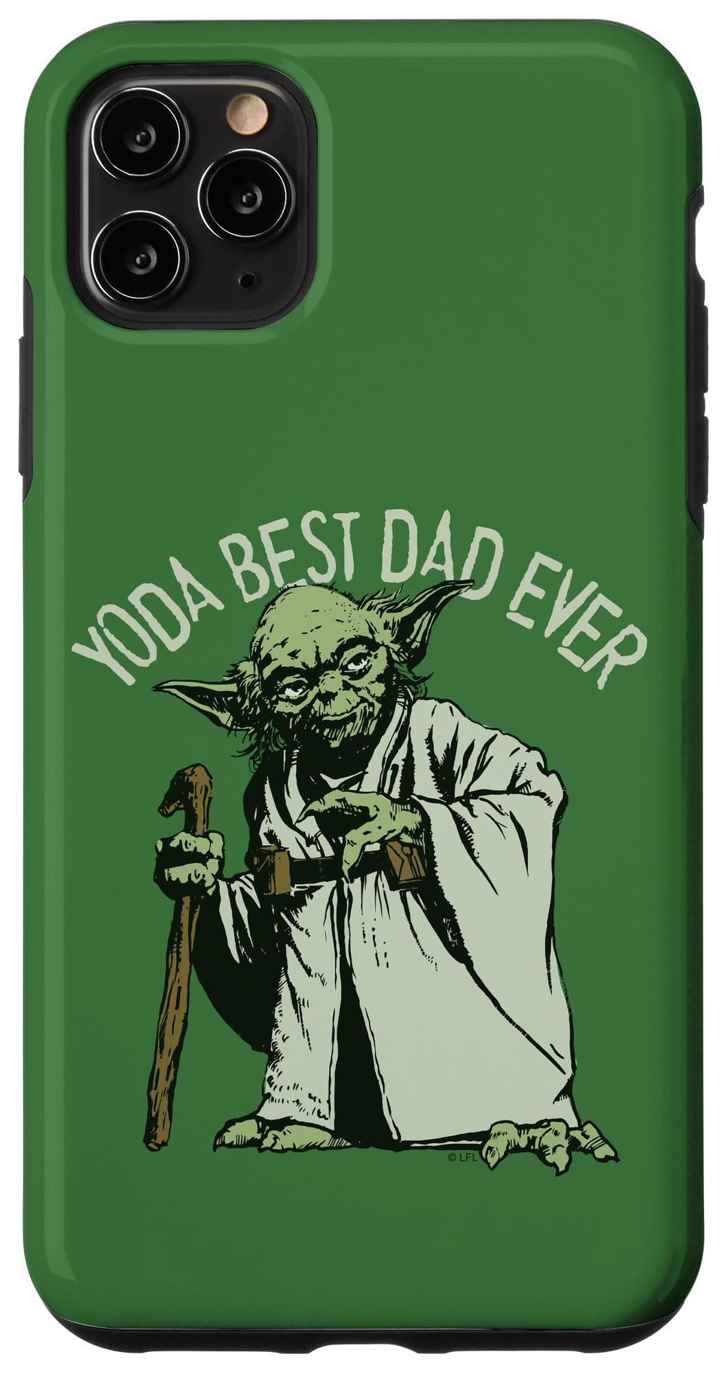 Coque iPhone 11 Pro Max Star Wars Yoda anti-rayures étui vert robuste papa - 4