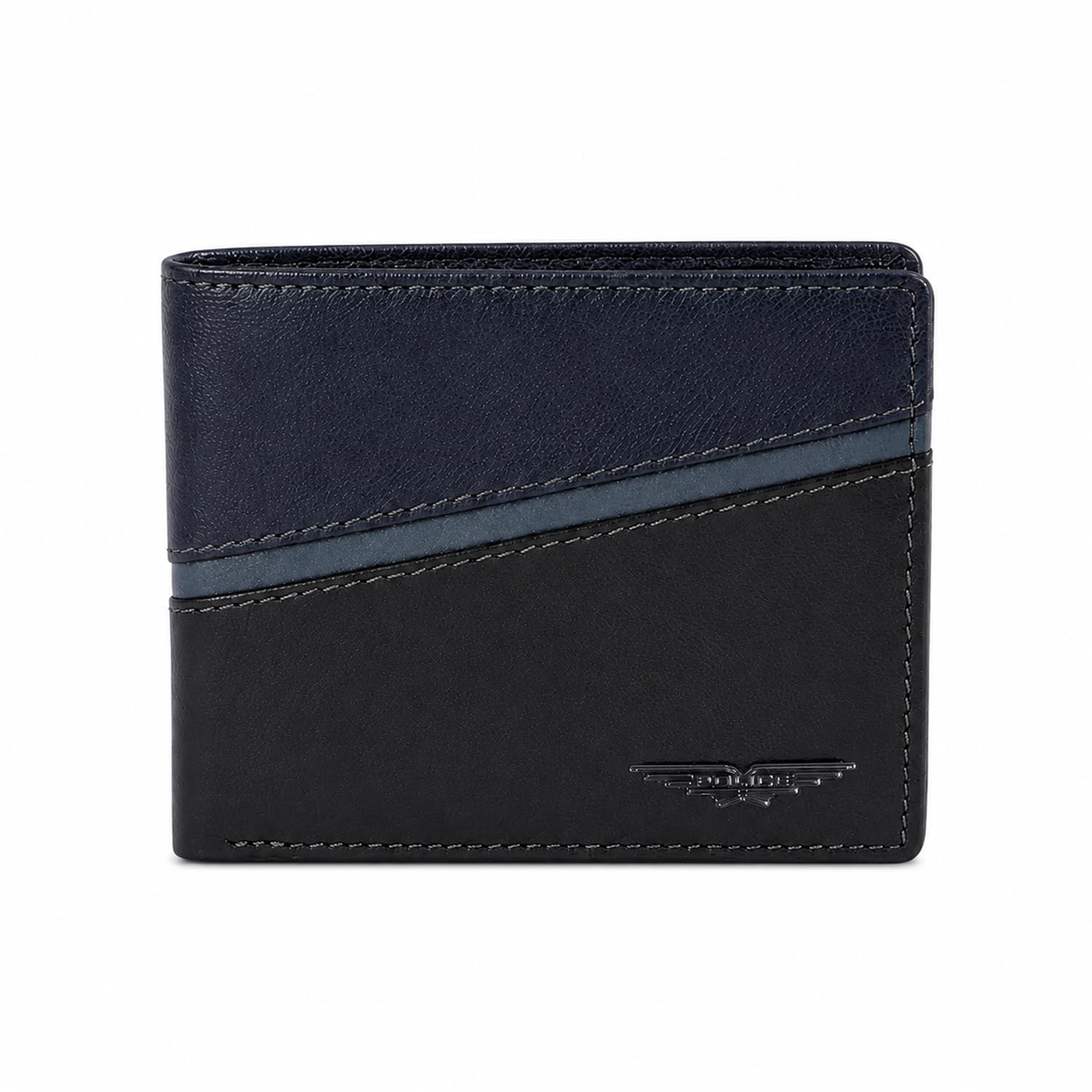 Wonder Leather Men's Bifold Wallet Gifts for Men - Navy/Black/Grey-image-22