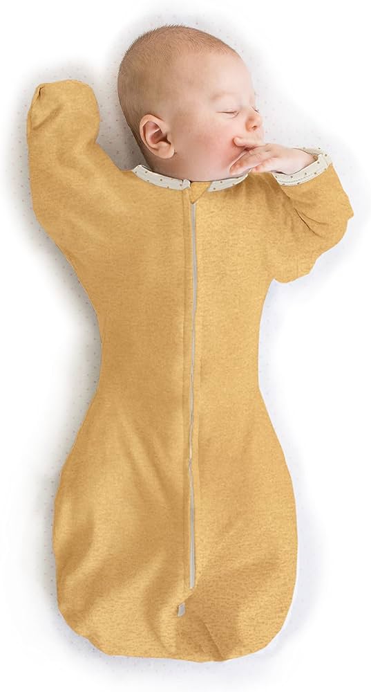 【melted butter】SWAN COVERALL&BONNET 0-3m Amazon.com: SwaddleDesigns 0-3 Mo Baby Sleep Set, Gold and