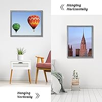 Vista 110 de Dark Brown 12x18 Frame Set of 3 - Rustic Woodgrain 12 x 18 Poster Frame with Plexiglass for Wall Gallery Display, 12x18 Picture Frame for Puzzles