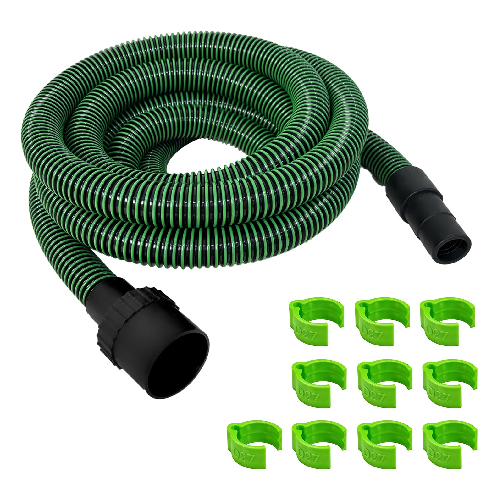 Btstil Suction Hose D27/32, 5m Vacuum Pipe Dust Extractor Hose with Cable Clip for F-e-s-t-o-o-l, Compatible with CT 26/36/48, CT 15/25, CT MINI and CT MIDI from 2019 Onwards Dust Extractors