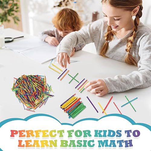 Miniatura 6 de Geetery 1000 unidades de palos de fósforo coloridos de 2 x 0.1 pulgadas, palillos de madera a juego para niños, adultos, manualidades, proyectos
