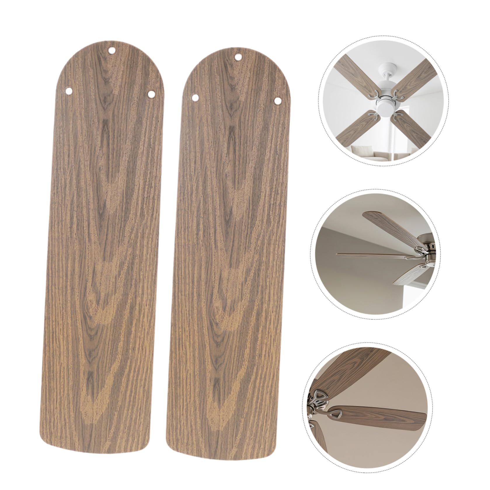 Toyvian 4 Pezzi Lame per Ventilatore Soffitto con Effetto Legno Accessori di Ricambio per Lampade Soffitto Design Raffinato e Resistente per Ambienti Domestici
