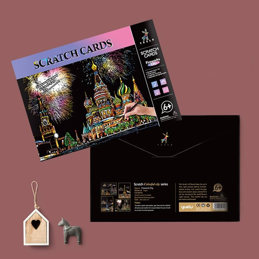 Amazon.co.jp: スクラッチアートレインボーペインティング