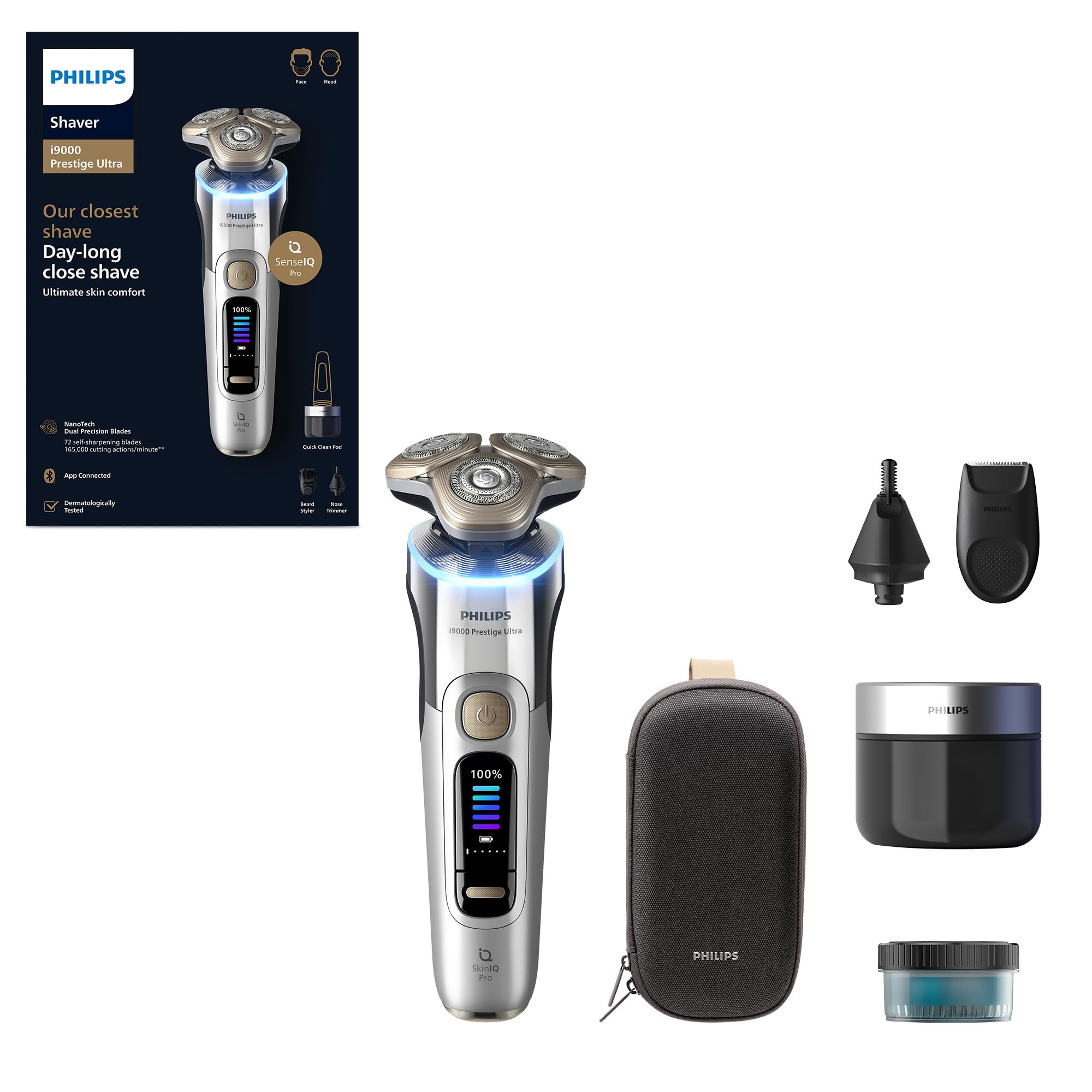 Philips XP9404/26 i9000 Prestige Ultra Wet & Dry Electric Shaver