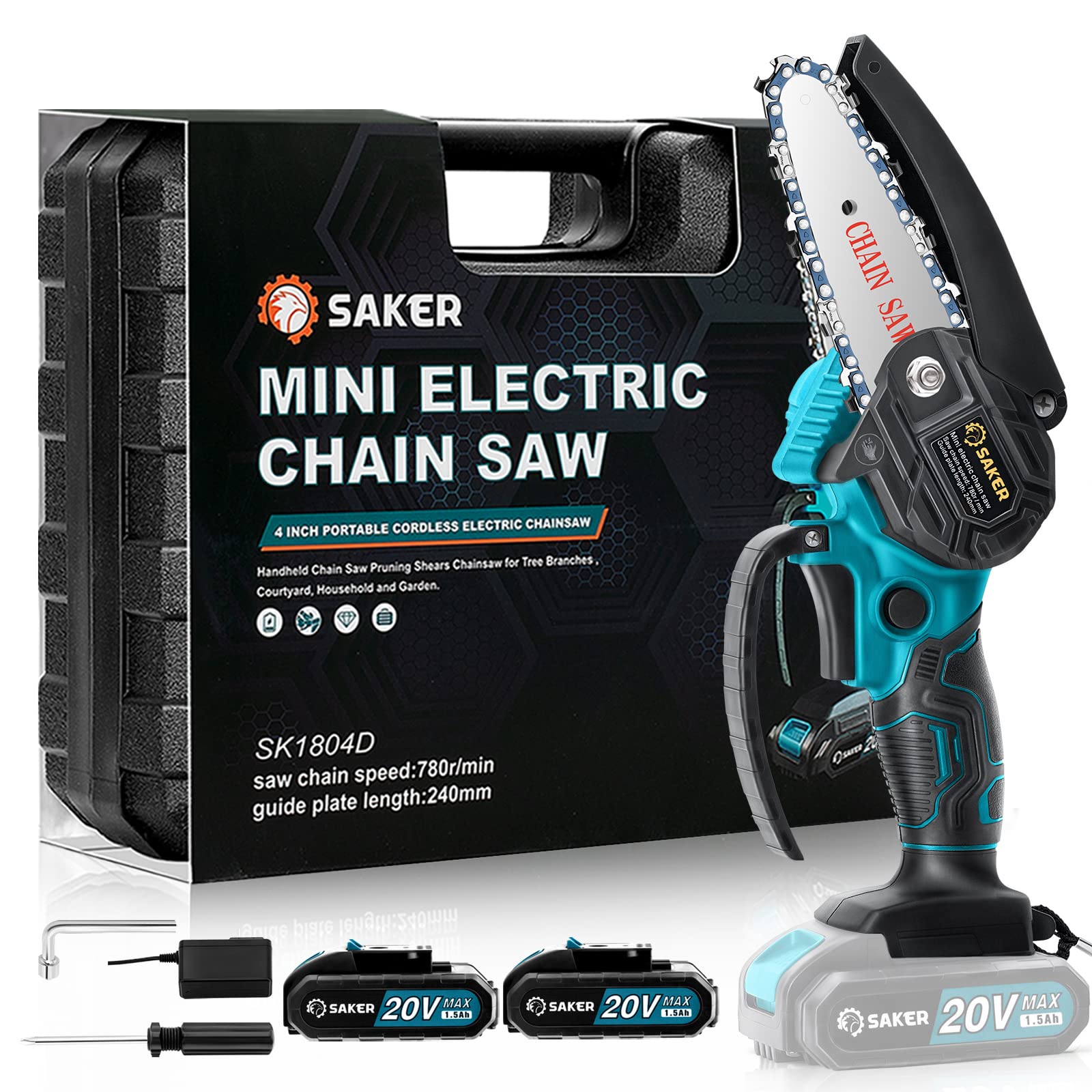 Amazon.com: Saker Mini Chainsaw,4 Inch 