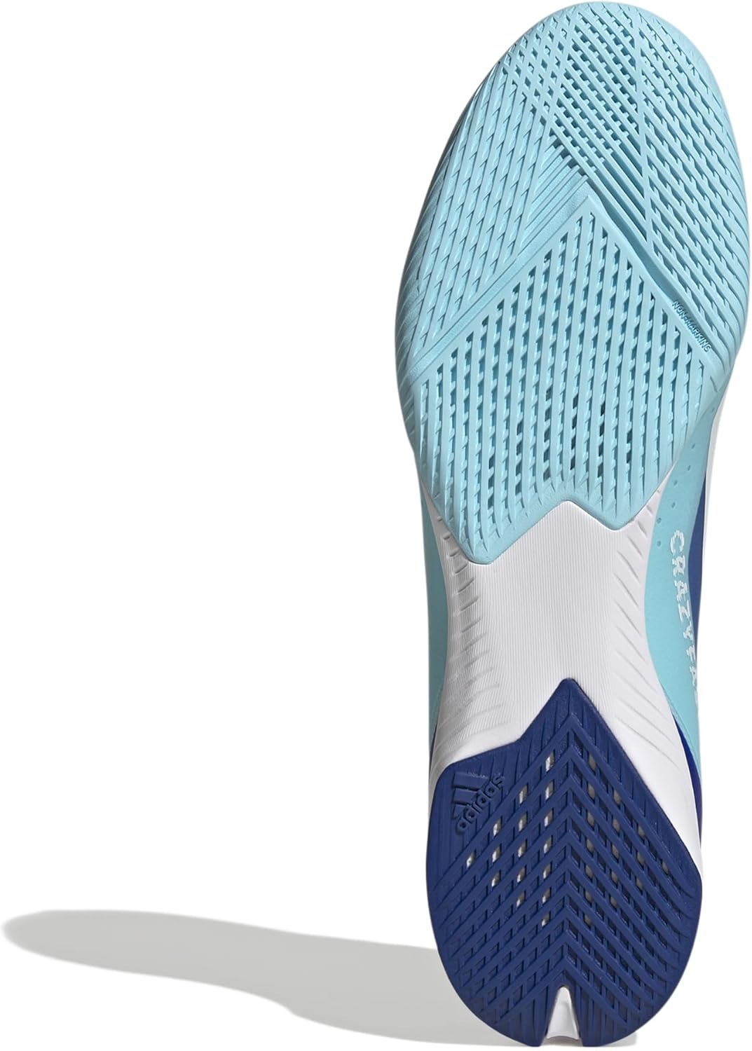 adidas Unisex-Adult X Crazyfast.3 Indoor Soccer Shoe (Bright Royal/White/Solar Red, 12.0)