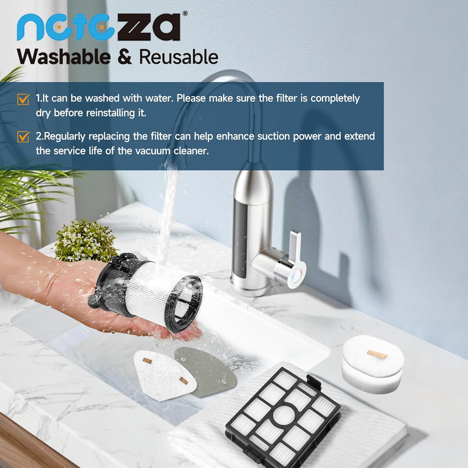 Replacement for Shark IP3251,IP3253 Cordless PowerDetect vacuum,2Auto-empty Dock Filter,4Pre-motor Filter Assembly,2Handheld Vacuum Post-motor Filter,4Pre-moter Filters,4Carbon Cotton,1Brush
