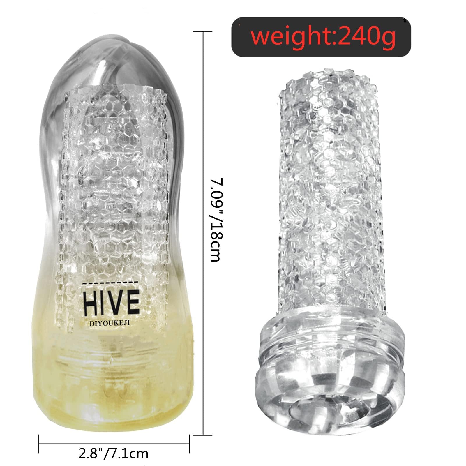 Amazon.com: Clear Male Masturbator Cup - Men's Sex Toy for Penis  Stimulation Masturbation and Training,Transparent Cock Stroker, XL