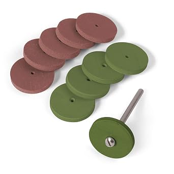 StewMac Fret Polishing Wheels Complete Set, Drill-Mounted