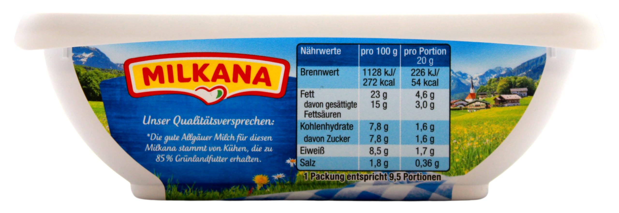 Milkana Sahne Schmelzkäse, 8er Pack (8 x 190g)