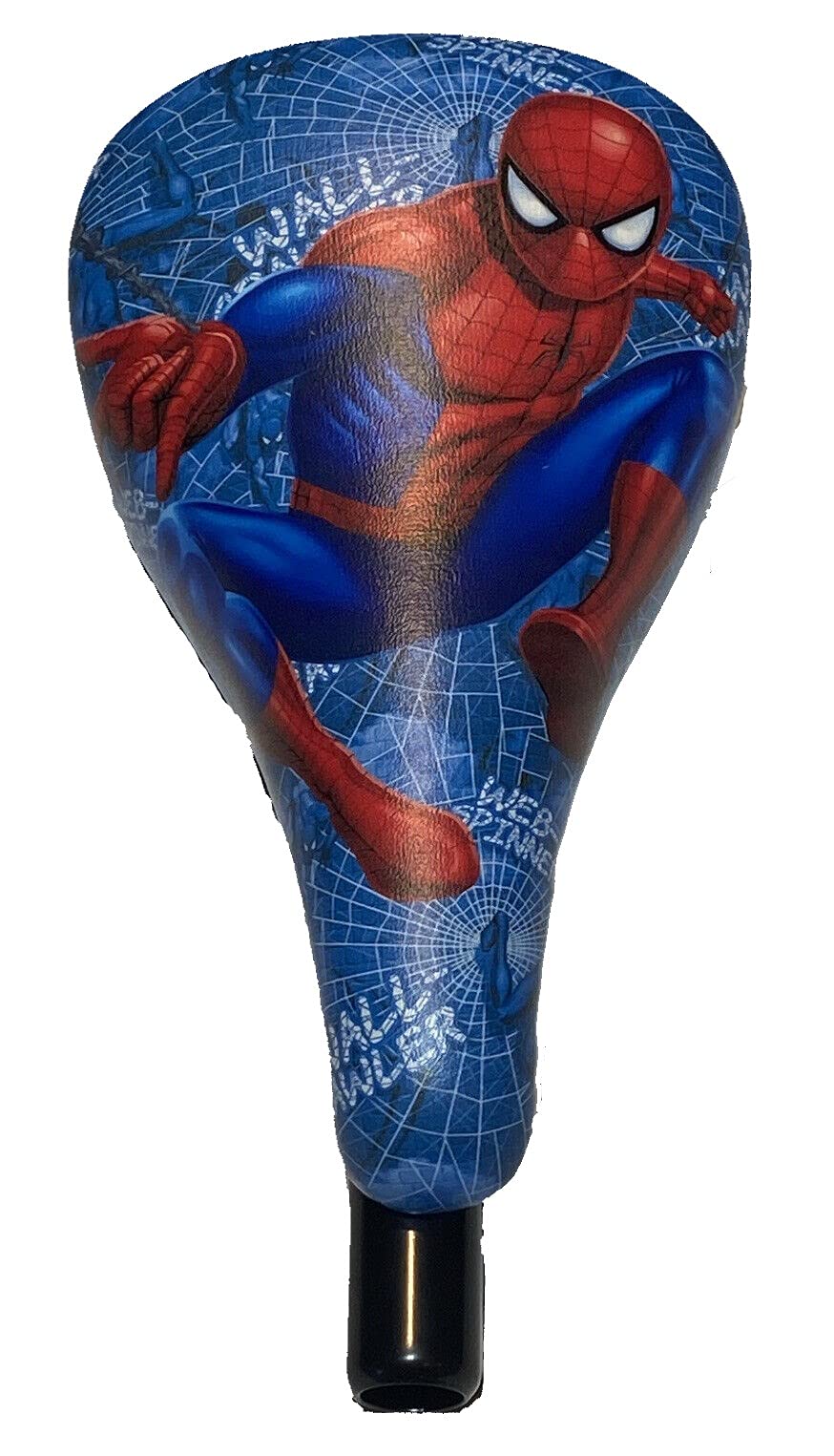 Spiderman Kids Saddle in Blue with Post and Saddle Clamp, Red and Blue (9250182)
